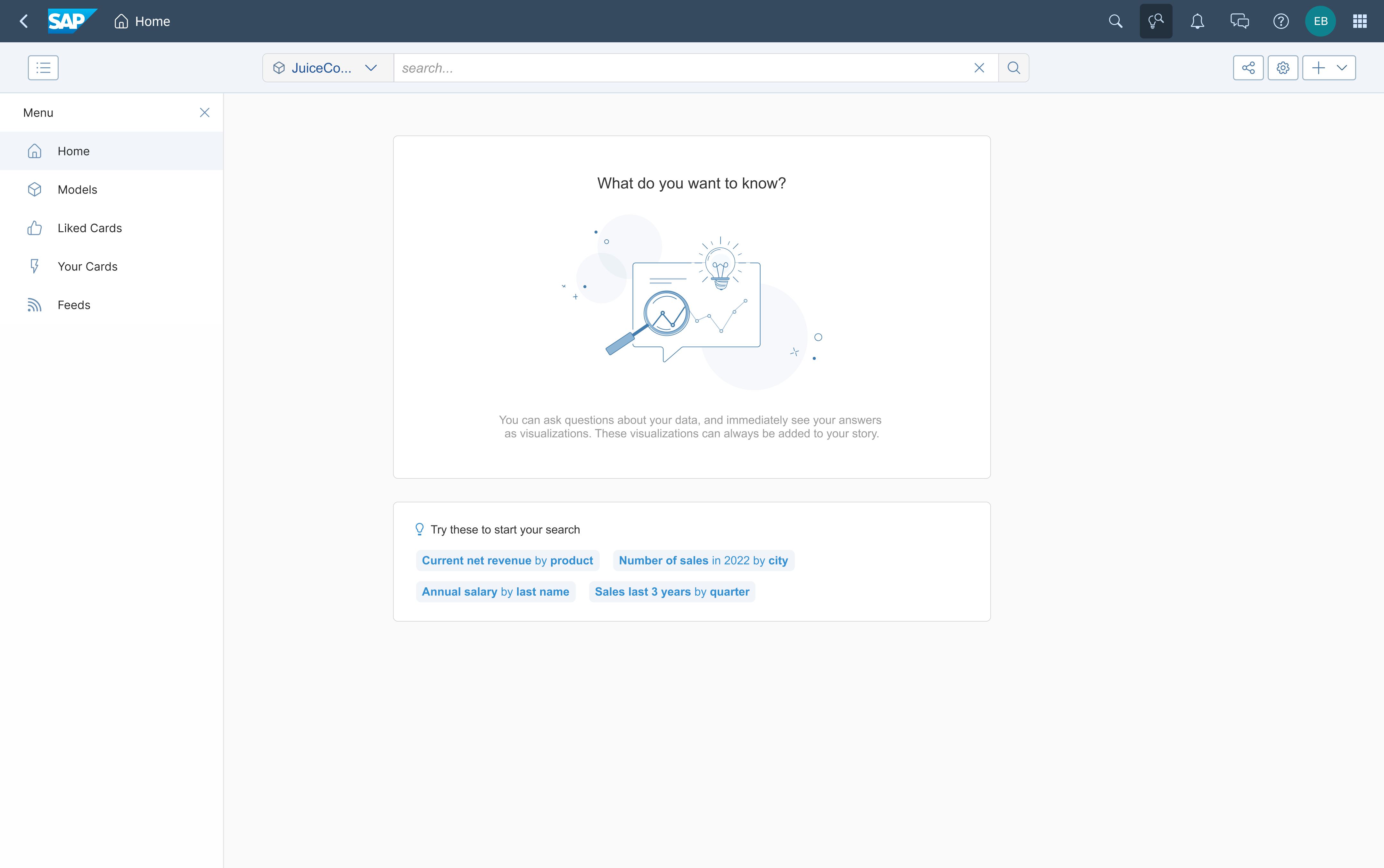 AskData landing page