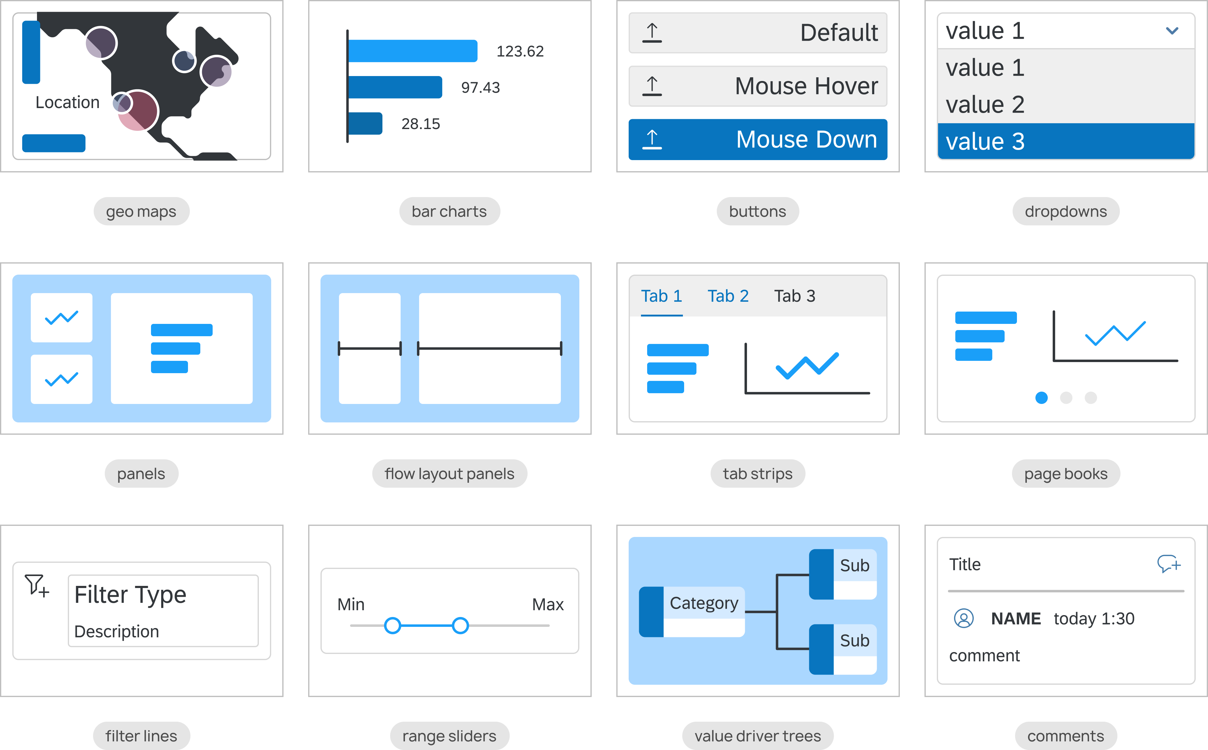 widget previews